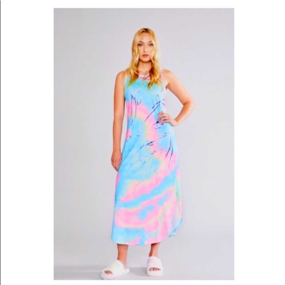 NWOT Tie-Dye Maxi Dress Colorful